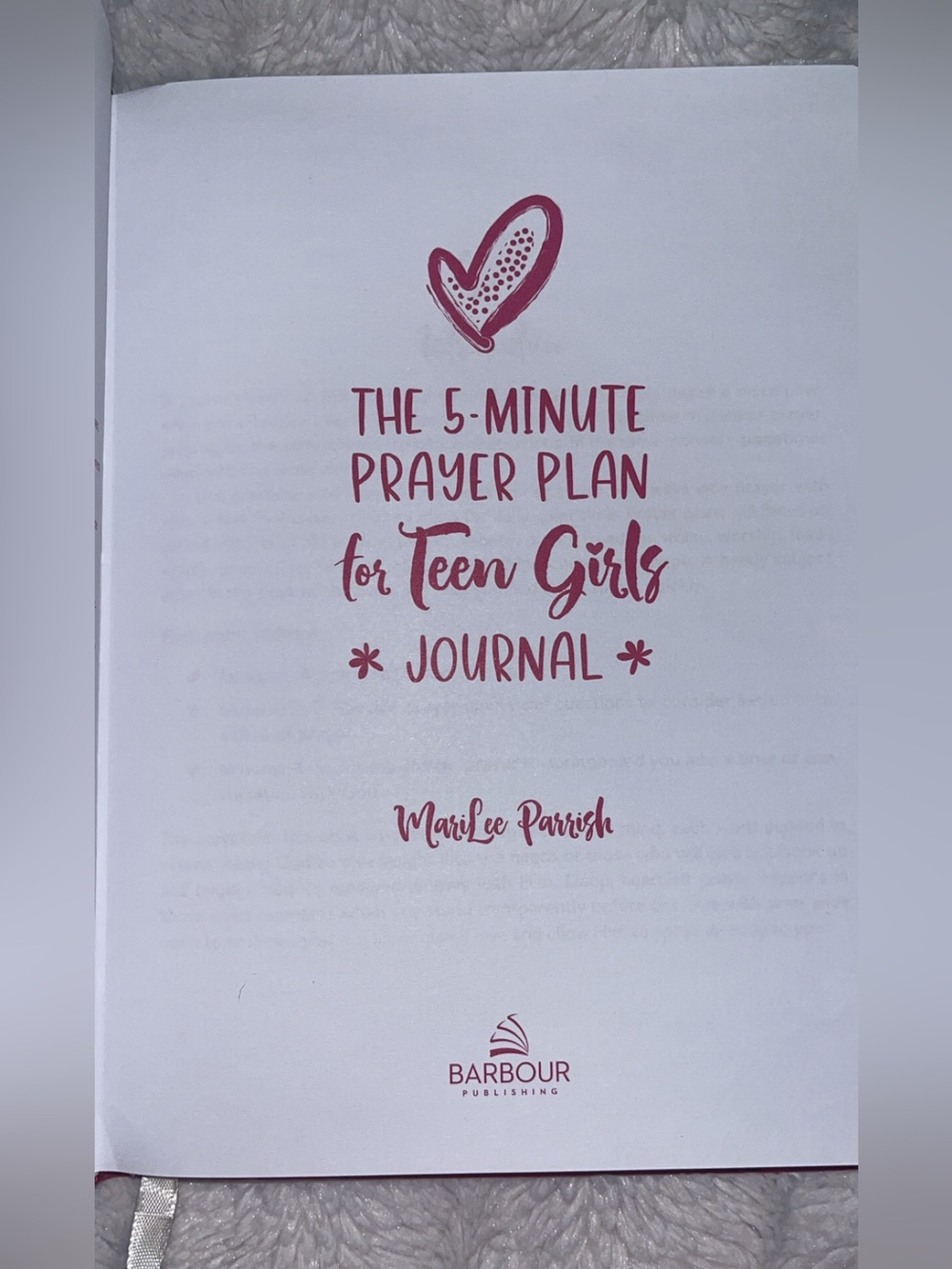 5-Minute Prayer Plan for Teen Girls Journal